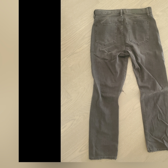 PISTOLA dark grey/black ripped straight leg jeans size 28 - Picture 3 of 3